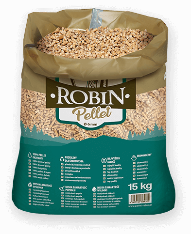 worek pelletu opałowego Robin do kupienia w Lewinie Brzeskim lub sklepie internetowym